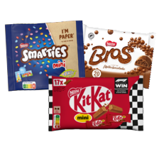 KitKat, Smarties of Bros mini's